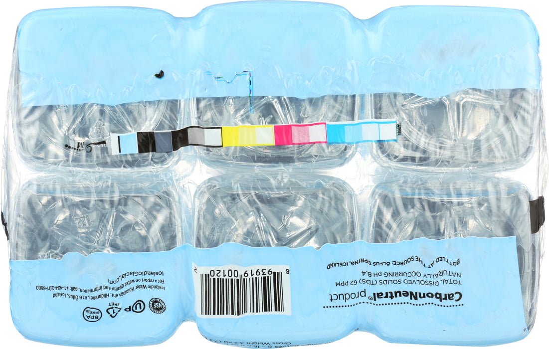 Natural Spring Water Iceland, 500 ml, 6pk