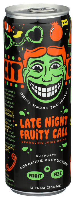 Sparkling Juice Drink, Late Night Fruity Call, 12 fl oz
