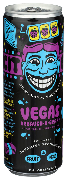 Sparkling Juice Drink, Vegas Debauch-A-Berry, 12 fl oz