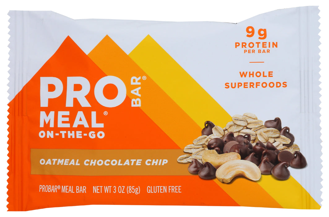 Oatmeal Chocolate Chip Meal Bar, GF, 3 oz