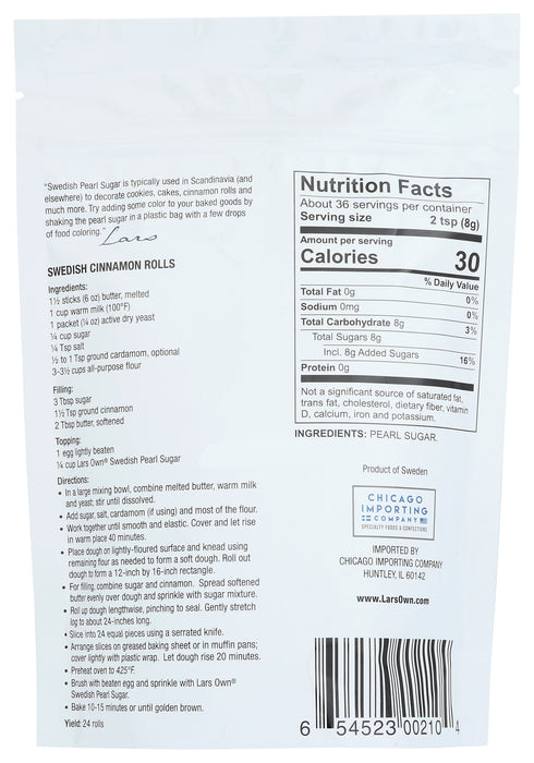 Swedish Pearl Sugar, 10 oz