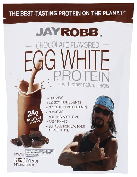 Egg White Protein, Chocolate, 12oz