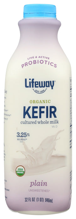 Whole Milk Kefir, Plain, Org, 32 floz