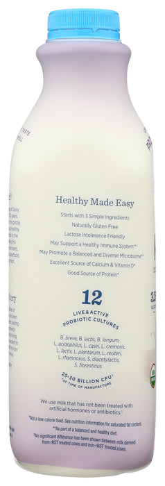 Whole Milk Kefir, Plain, Org, 32 floz