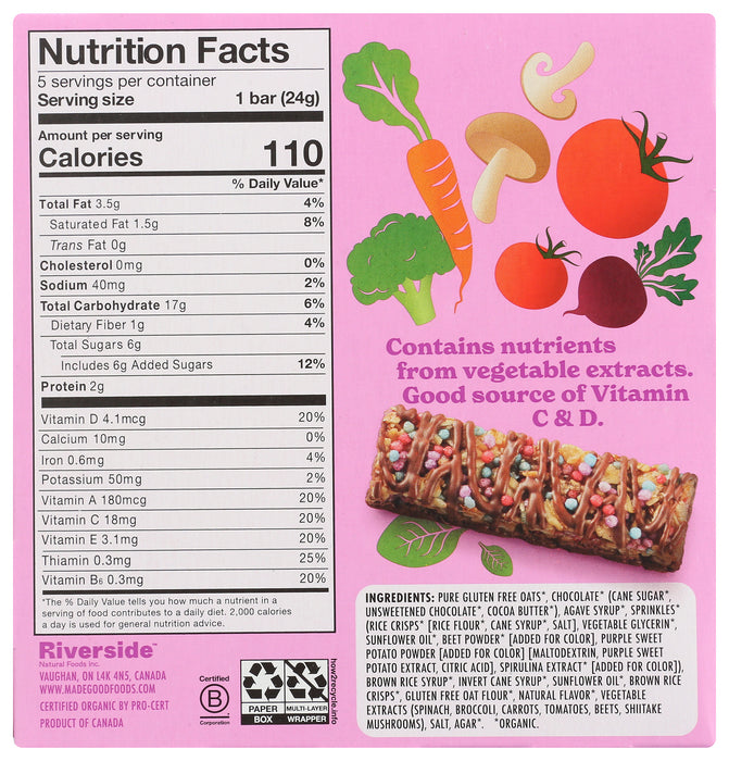 Birthday Cake Chocolate Drizzled Granola Bars, Org NF, 4.25 oz