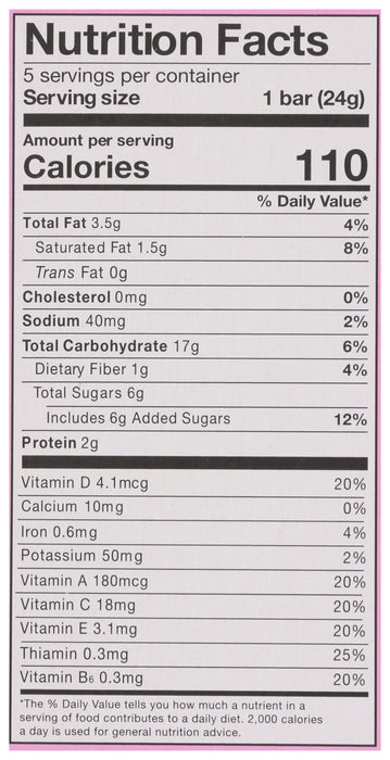 Birthday Cake Chocolate Drizzled Granola Bars, Org NF, 4.25 oz