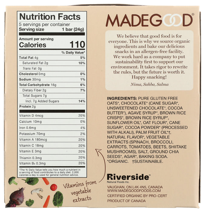 Cookie Crumble Chocolate Drizzled Granola Bars, Org NF, 4.25 oz