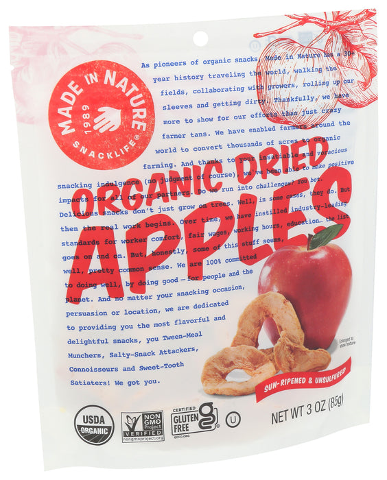 Apples Dried, GF Org, 3 oz