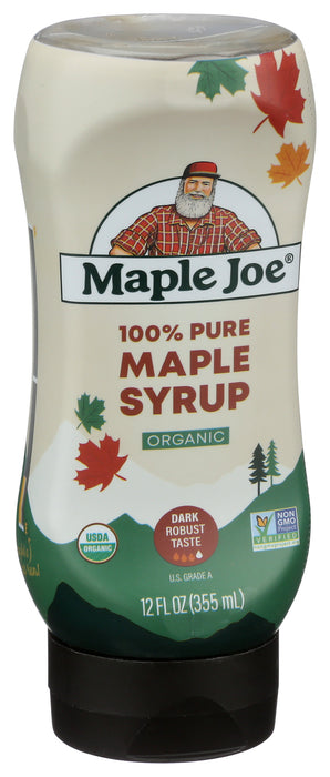 Maple Syrup Dark, Squeeze Bottle, Org, 12 fl oz
