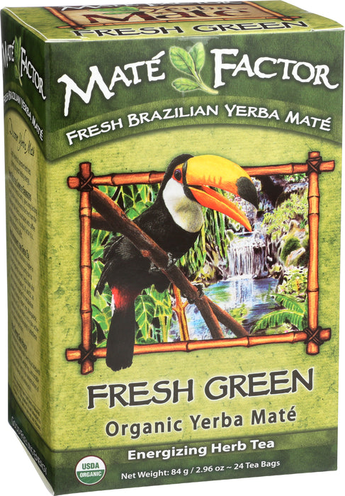 Fresh Green Yerba Mate Tea, Org, 24 tbag
