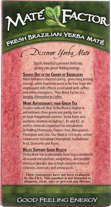 Hibiscus Lime Yerba Mate Tea, Org, 20 tbag