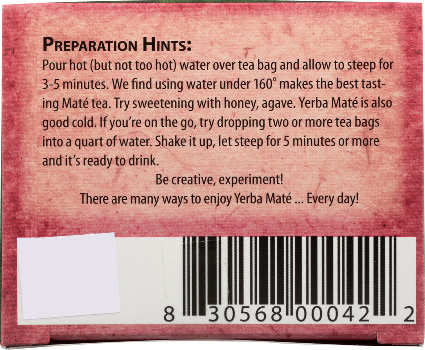 Hibiscus Lime Yerba Mate Tea, Org, 20 tbag