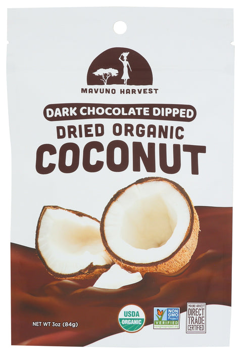 Chocolate Dipped Dried Coconut, 3 oz