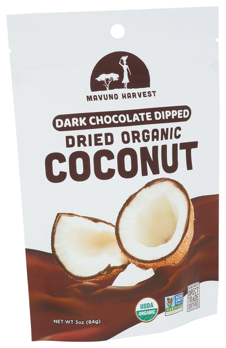 Chocolate Dipped Dried Coconut, 3 oz