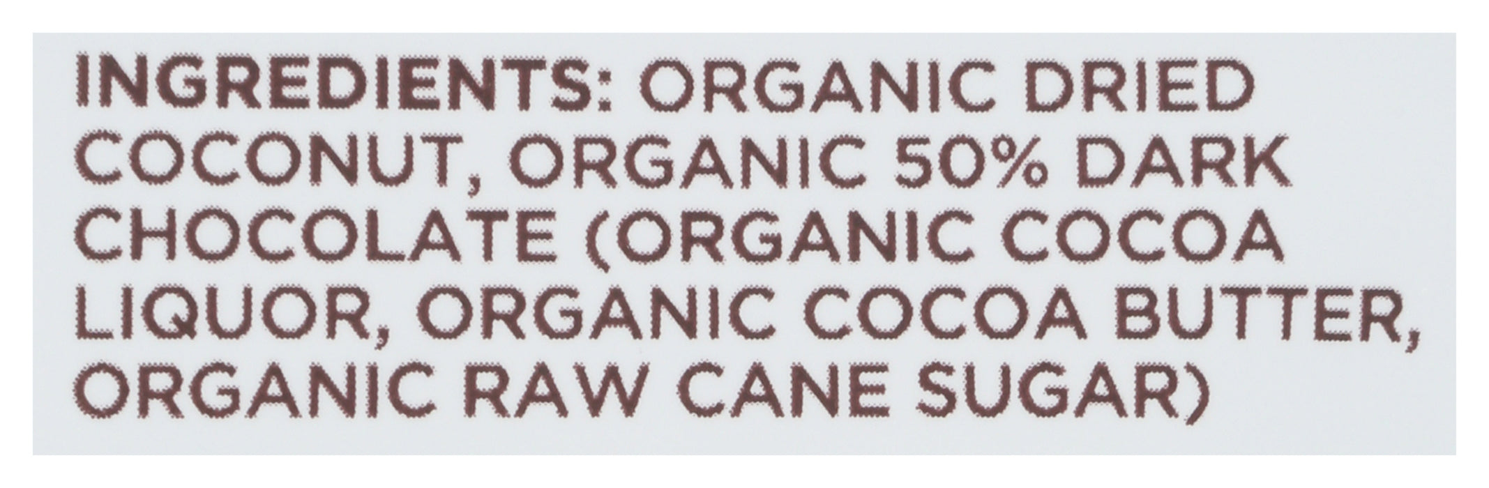 Chocolate Dipped Dried Coconut, 3 oz