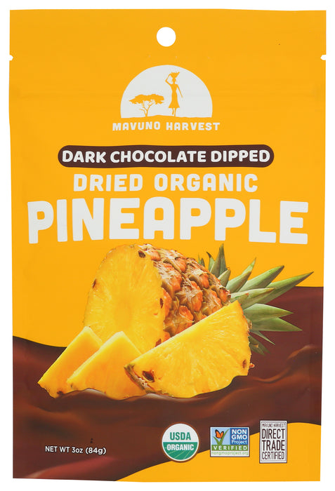 Chocolate Dipped Dried Pineapple, 3 oz