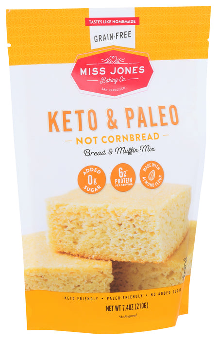 Not Cornbread, Bread & Muffin Mix, Keto Paleo GF, 7.4 oz