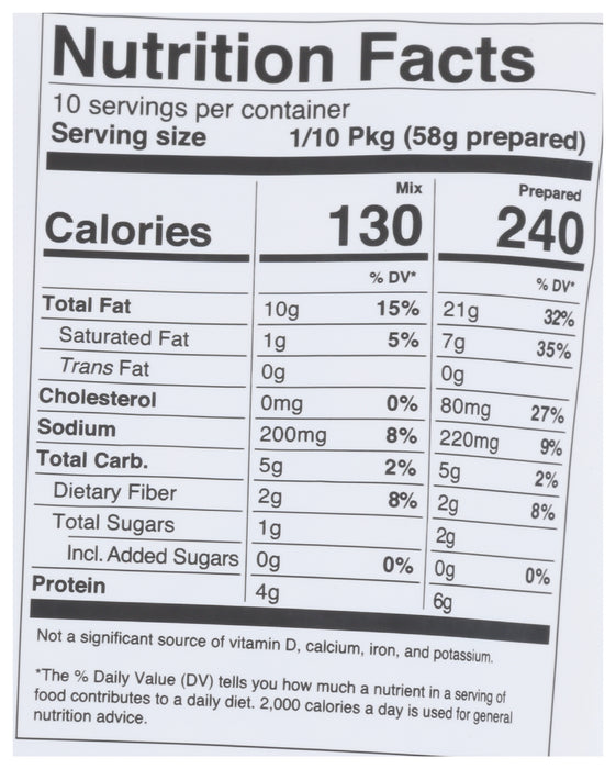 Not Cornbread, Bread & Muffin Mix, Keto Paleo GF, 7.4 oz