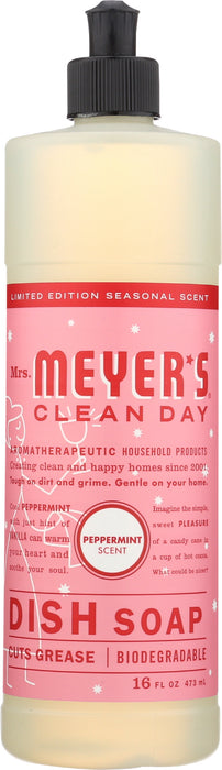 Liquid Dish Soap, Holiday Peppermint, 16 fl oz