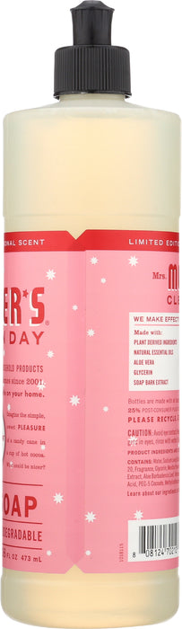 Liquid Dish Soap, Holiday Peppermint, 16 fl oz