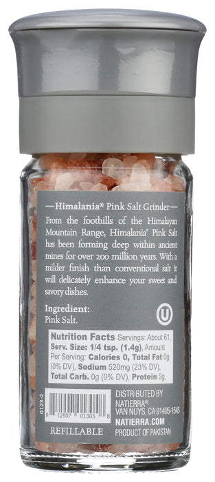 Coarse Himalayan Pink Salt Grinder, 3 oz