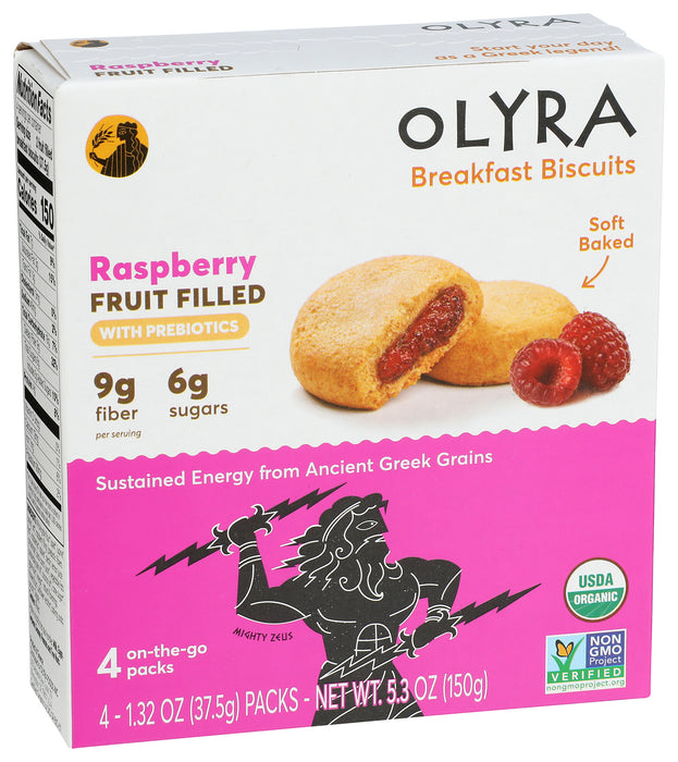 Raspberry Filled Breakfast Biscuits, Org, 5.3 oz