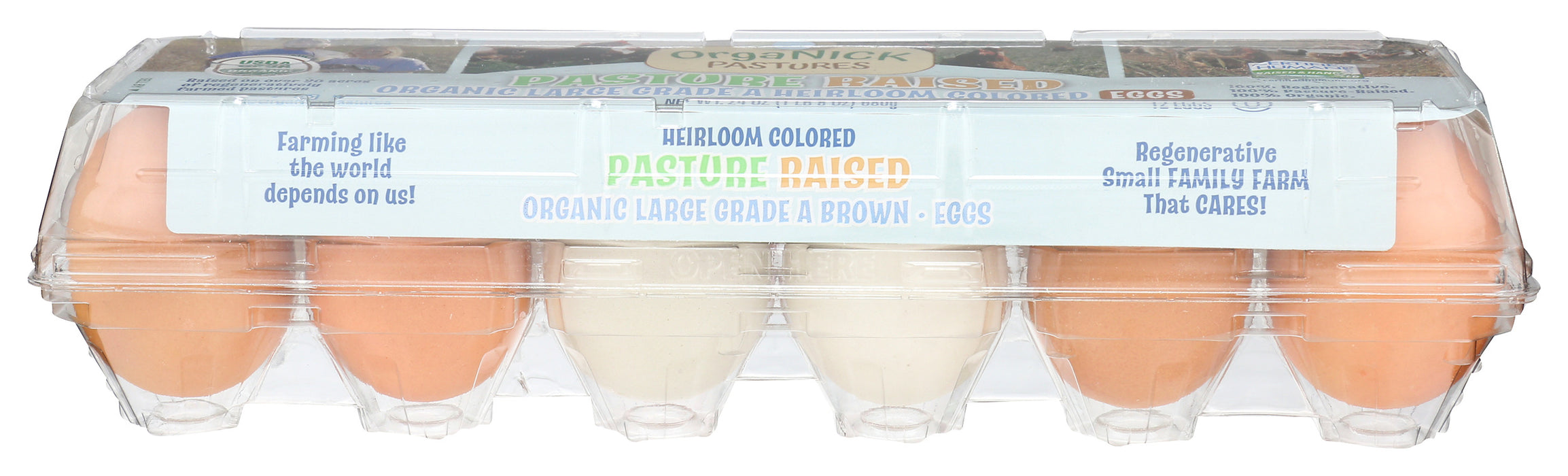 Heriloom Eggs, Pasture Raised Org, 1 doz