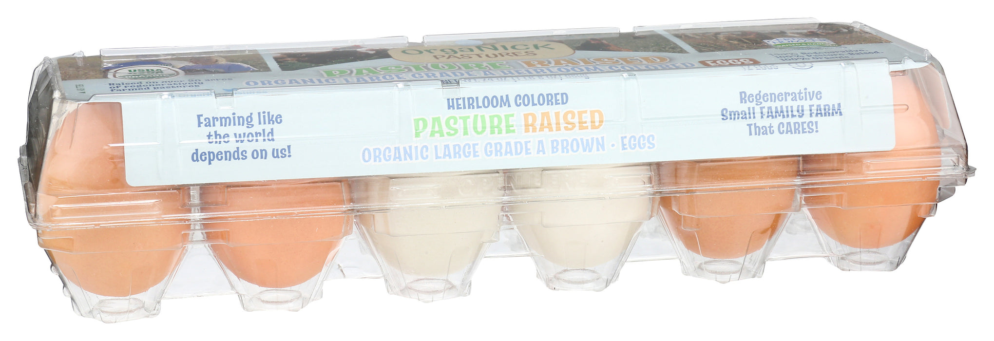 Heriloom Eggs, Pasture Raised Org, 1 doz