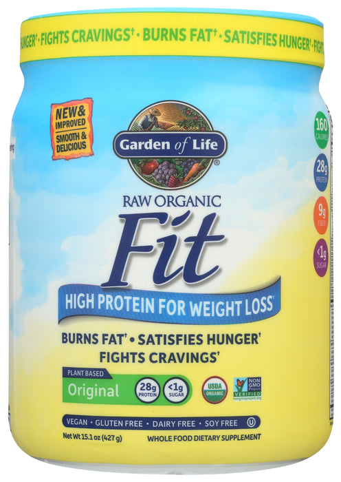 Raw Organic Fit, Original, 445 g