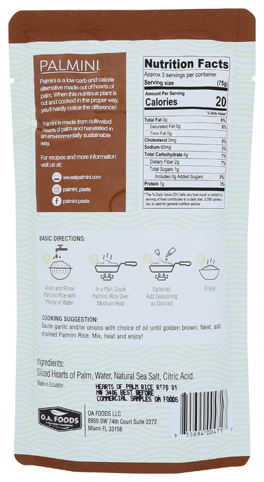 Hearts of Palm Rice, 8 oz