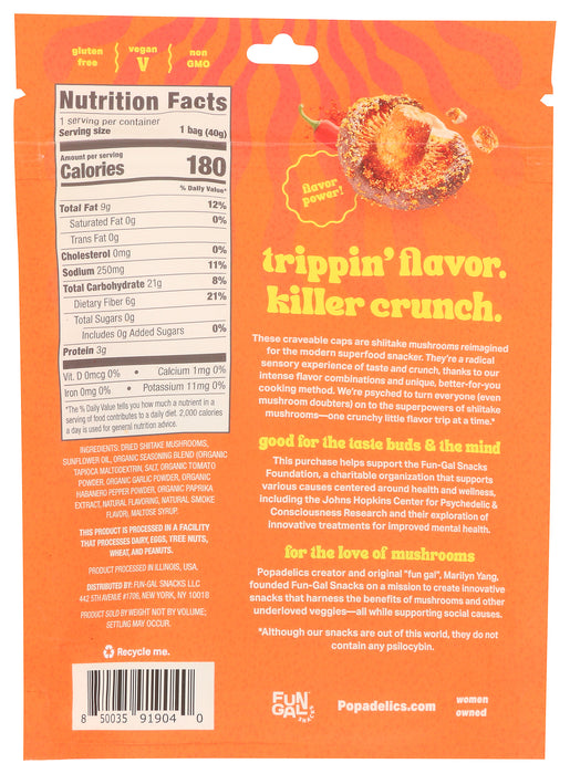 Mushroom Chips, Thai Chili, 1.4 oz