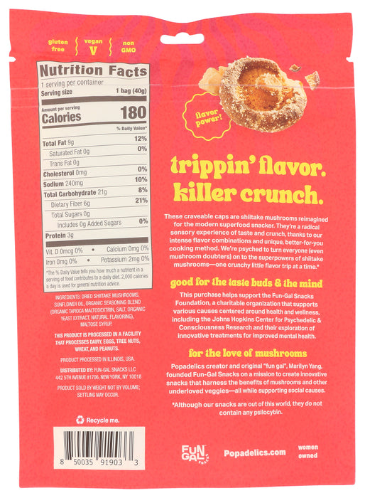 Mushroom Chips, Truffle Parm, 1.4 oz