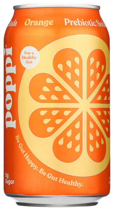 Orange Prebiotic Soda, 12 fl oz