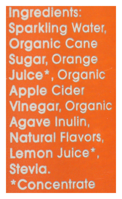 Orange Prebiotic Soda, 12 fl oz