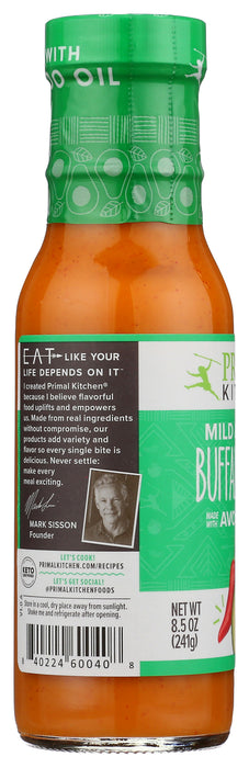 Buffalo Sauce w/ Avocado Oil, Mild & Sweet, 8.5 oz