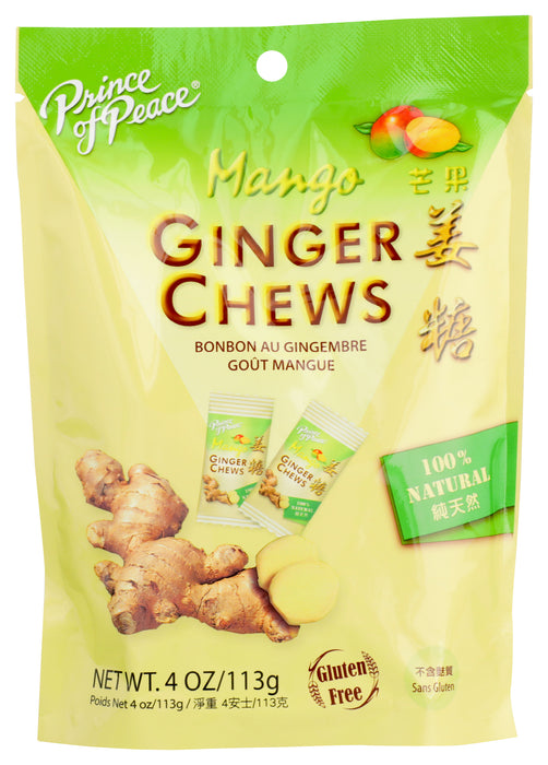Ginger Chews, Mango, 4 oz