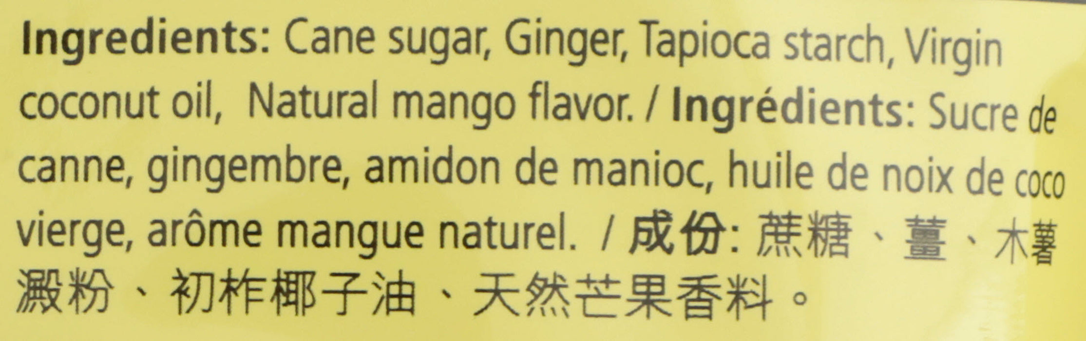 Ginger Chews, Mango, 4 oz