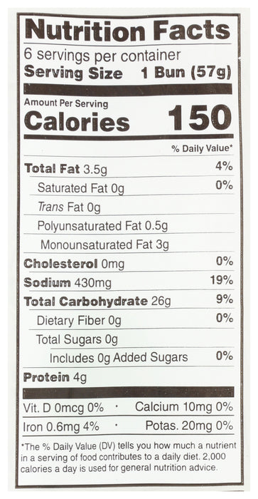 Sourdough Hot Dog Rolls, Org, 12 oz