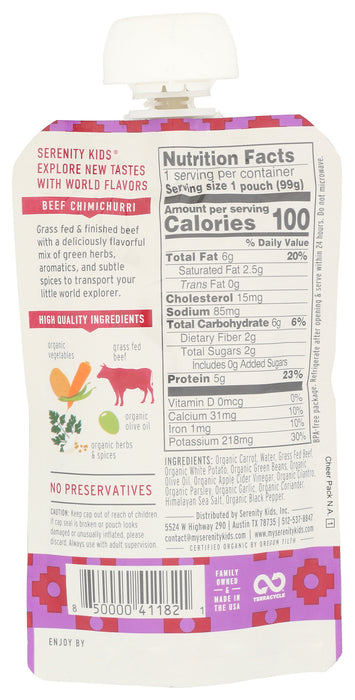Baby Food, Beef Chimichurri, 3.5 oz