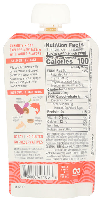 Baby Food, Salmon Teriyaki, 3.5 oz