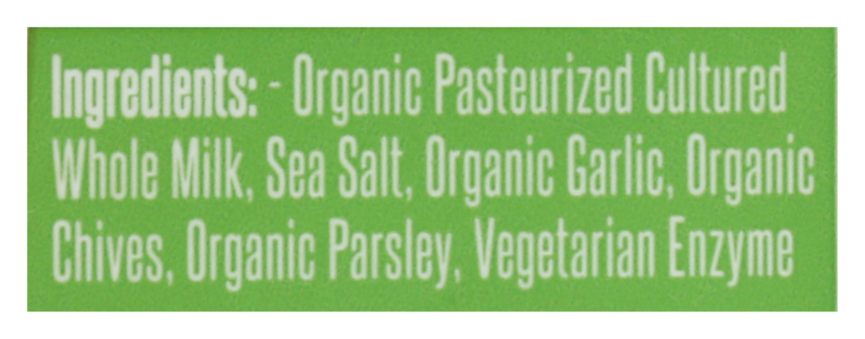 Garlic & Herb Creamy Jack Cheese, Org,