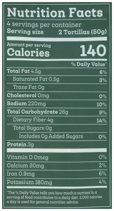 Chickpea Flour Tortillas, GF, 7 oz