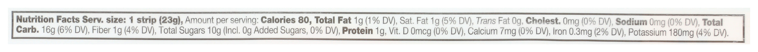 Fruit Jerky, Pineapple Coconut, Org, 0.8 oz