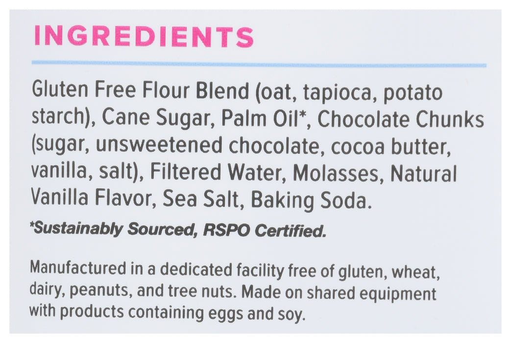 Chocolate Chunk Cookie Dough, GF DF, 12 oz