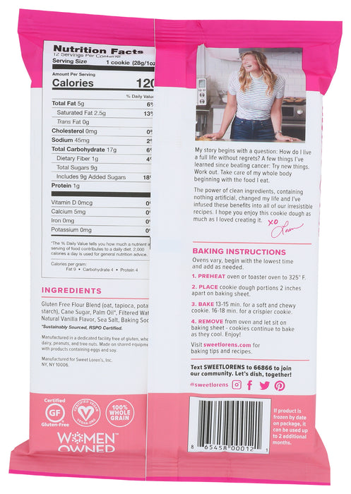 Sugar Cookie Dough, GF DF, 12 oz