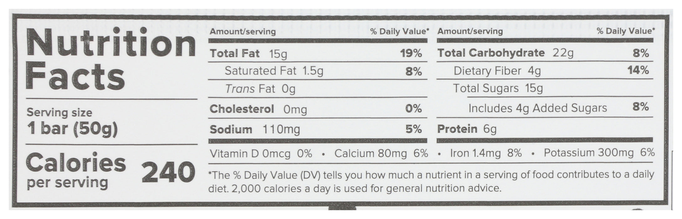 The Only Bar, Oatmeal Chocolate Chip, Org, 1.76 oz