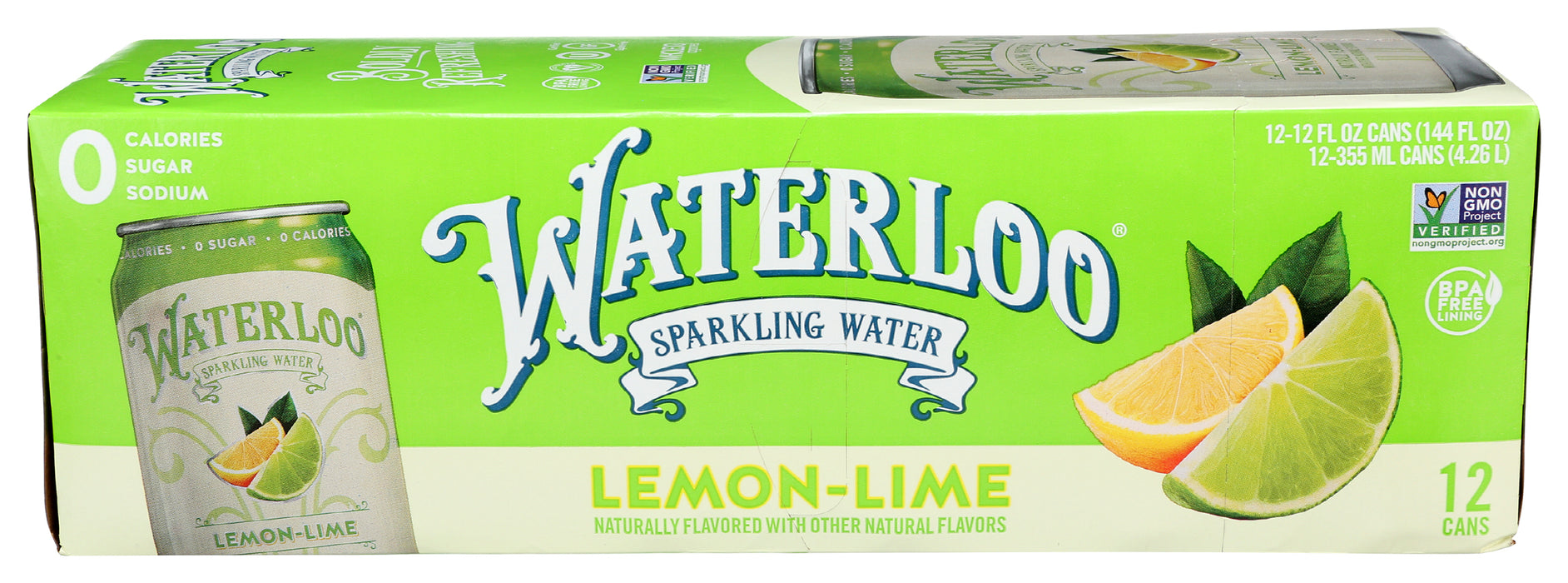 Sparkling Water, Lime, 12/12 fl oz