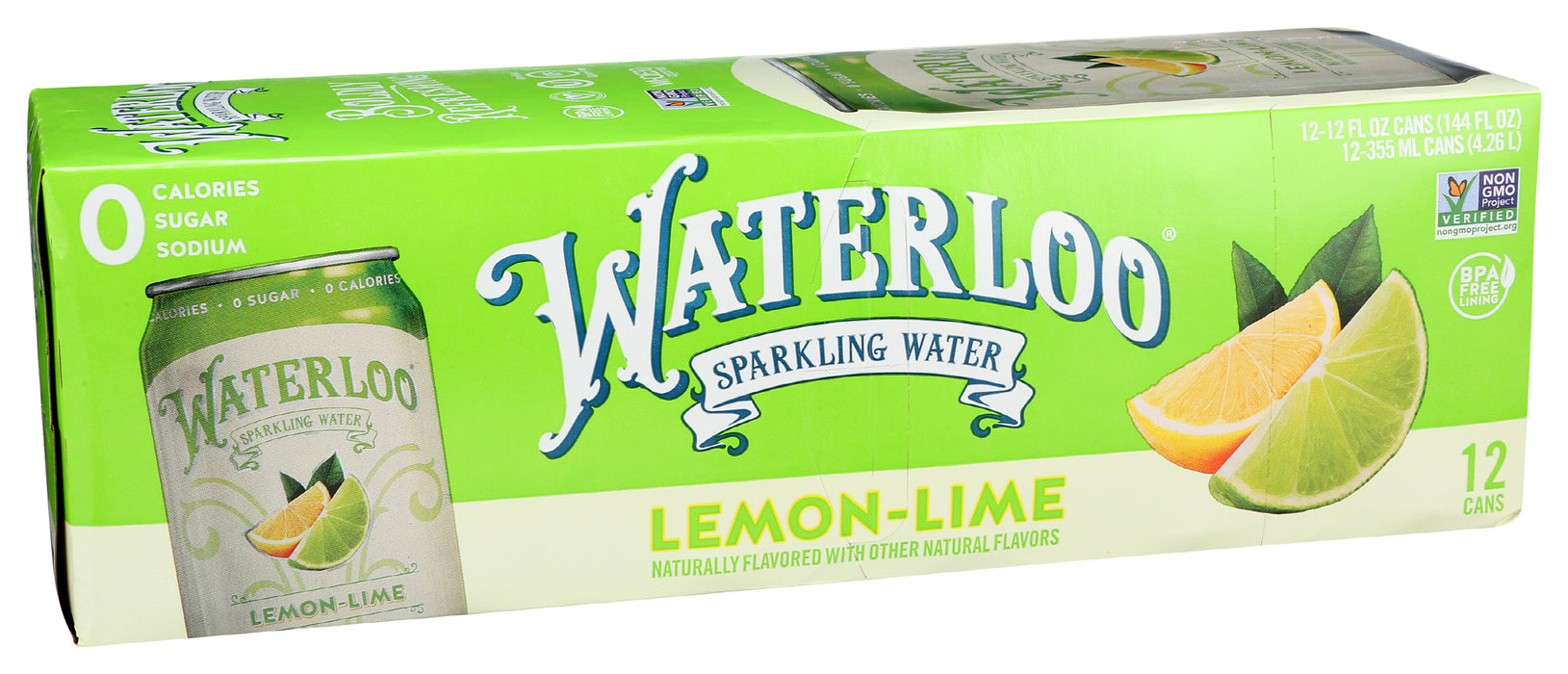 Sparkling Water, Lime, 12/12 fl oz