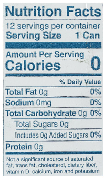 Sparkling Water, Lime, 12/12 fl oz