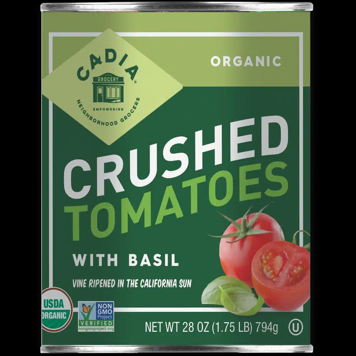 Crushed Tomatoes with Basil, Org, 28 oz